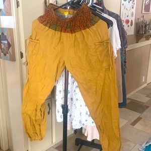 Thai Mustard Color Harem Pants